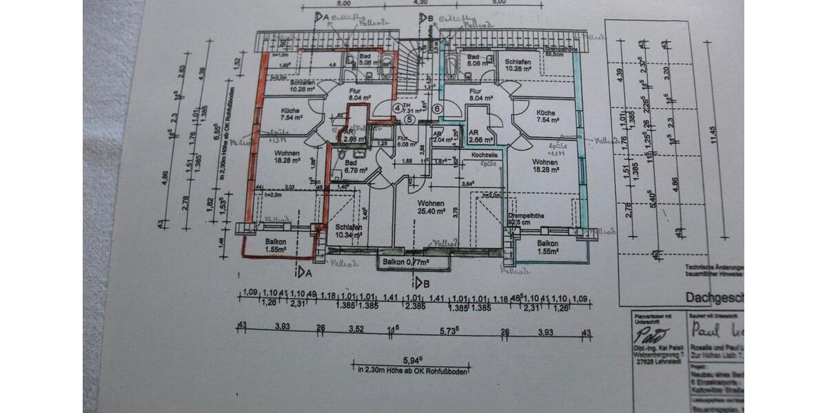 Dachgeschoßwohnung Geestland - 2 Zimmer, 52 m&sup2;, 490&euro; | Angebot:26038863