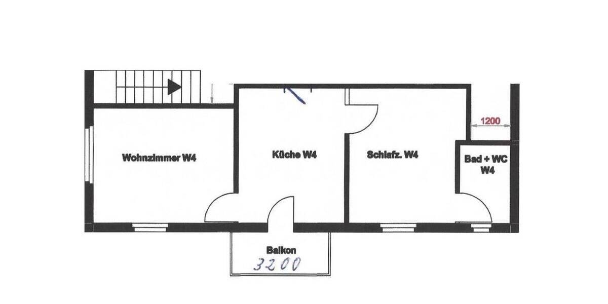 Helle Wohnung zum Erstbezug nach Kernsanierung im 1. OG mit Balkon und Ausblick! 2 zimmer