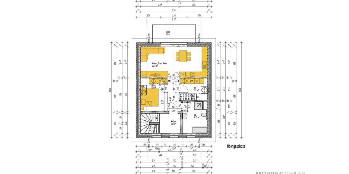 Etagenwohnung Bad Zwischenahn - 2 Zimmer, 70 m&sup2;, 1.160&euro; | Angebot:23703715