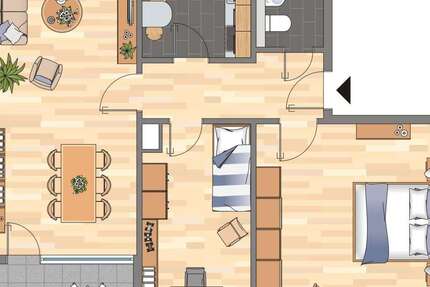 Wohnung Baesweiler Setterich - 4 Zimmer, 67 m&sup2;, 539&euro; | Angebot:26306689