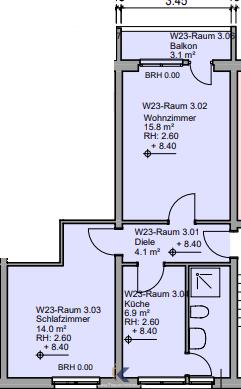 Dachgeschoßwohnung Mühlhausen (Thüringen) - 2 Zimmer, 47 m&sup2;, 295&euro; | Angebot:25959373