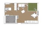 Etagenwohnung Gronau (Westfahlen) - 2 Zimmer, 50 m&sup2;, 666&euro; | Angebot:22929224
