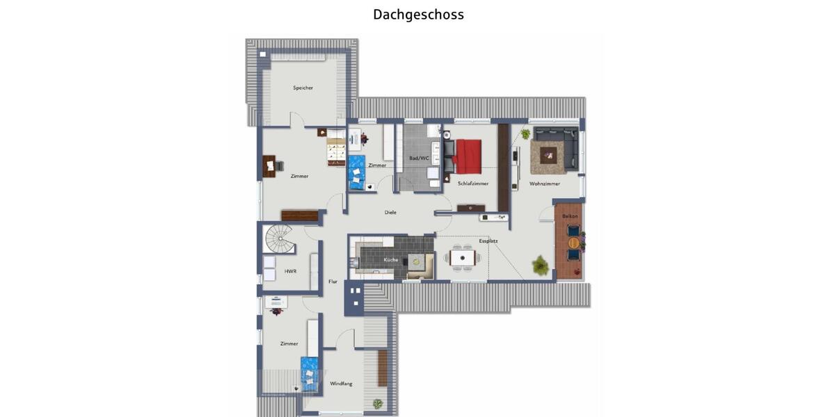 Dachgeschoßwohnung Saarburg - 5 Zimmer, 156 m&sup2;, 1.400&euro; | Angebot:26489746