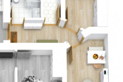 Wohnung Magdeburg Hopfengarten - 2 Zimmer, 43 m&sup2;, 370&euro; | Angebot:24876454