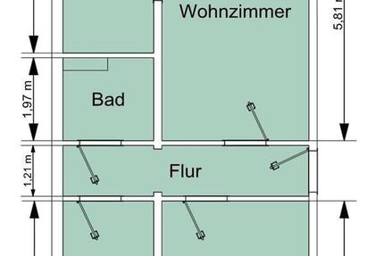 Wohnung Wurzbach - 3 Zimmer, 60 m&sup2;, 360&euro; | Angebot:26286217
