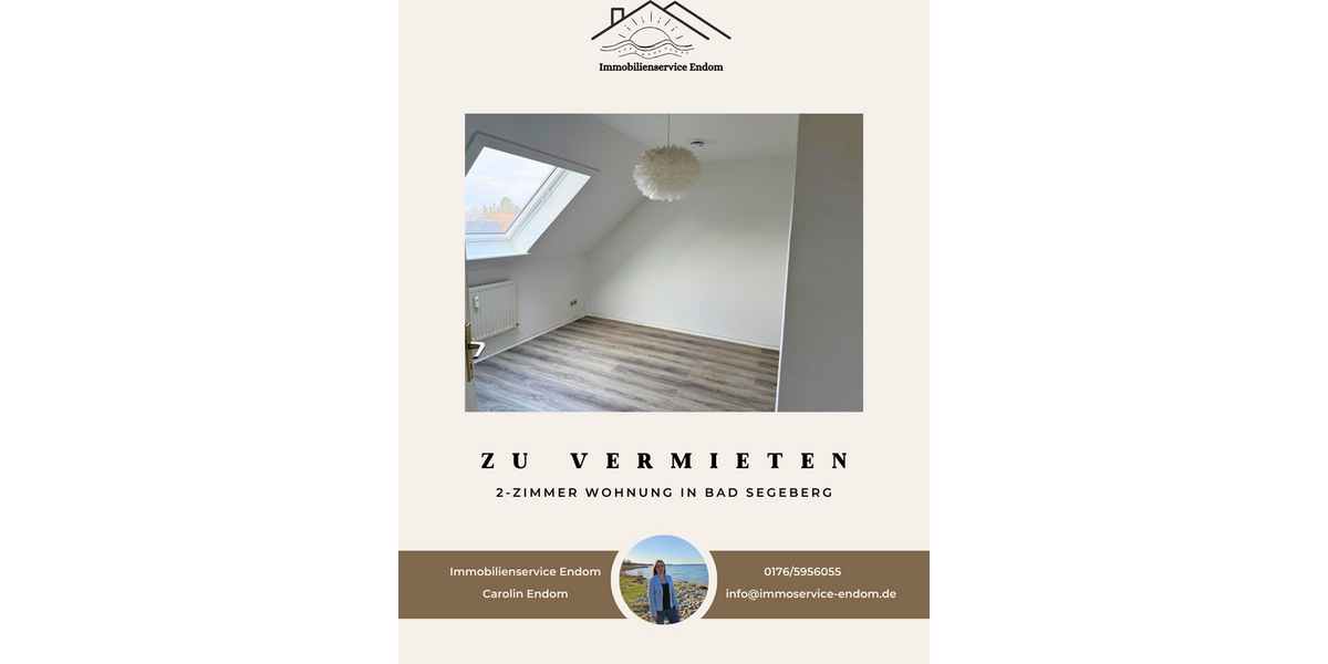 Etagenwohnung Bad Segeberg - 2 Zimmer, 36 m&sup2;, 395&euro; | Angebot:26032122