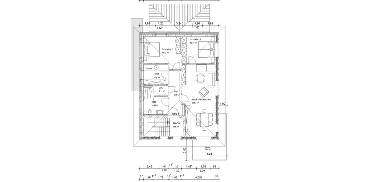 Etagenwohnung Emstek - 3 Zimmer, 94 m&sup2;, 1.200&euro; | Angebot:26316015