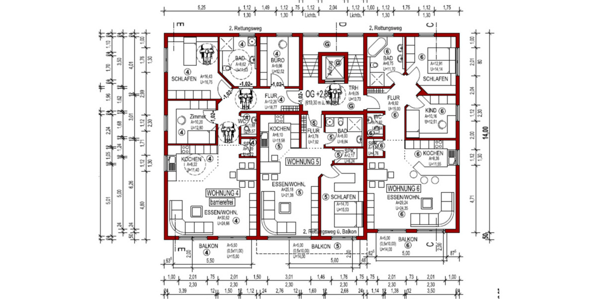 Terrassenwohnung Oberndorf am Neckar - 4 Zimmer, 110 m&sup2;, 1.399&euro; | Angebot:25944142