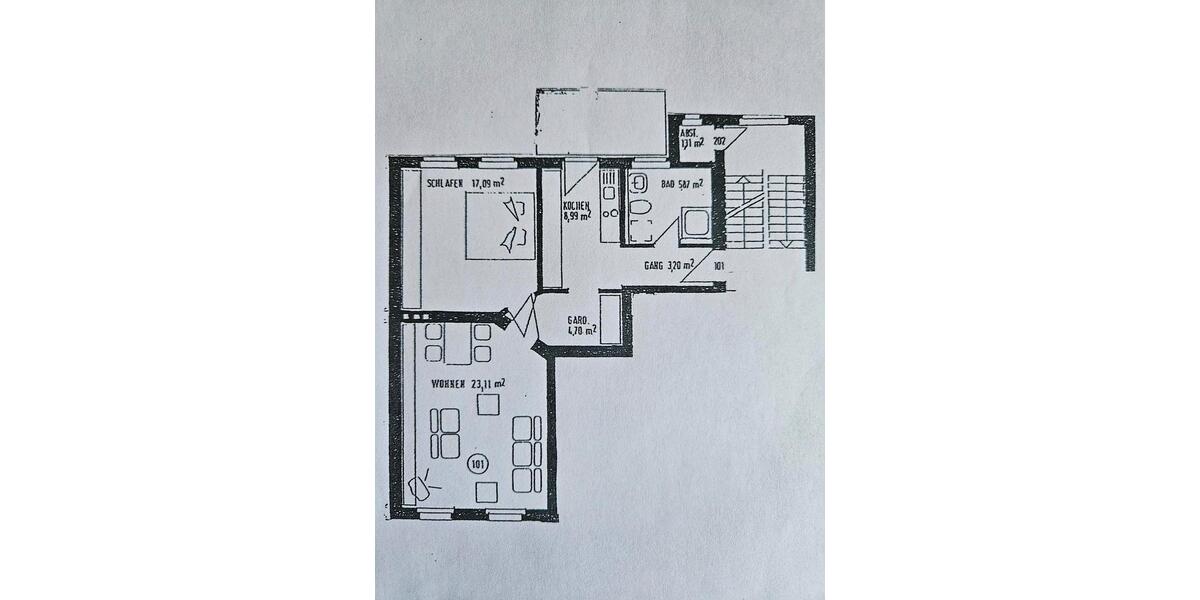 Etagenwohnung Köthen (Anhalt) - 2 Zimmer, 67 m&sup2;, 430&euro; | Angebot:26518997