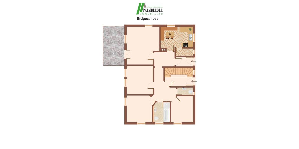 Erdgeschoßwohnung Sankt Wolfgang - 4.5 Zimmer, 110 m&sup2;, 1.400&euro; | Angebot:23405921