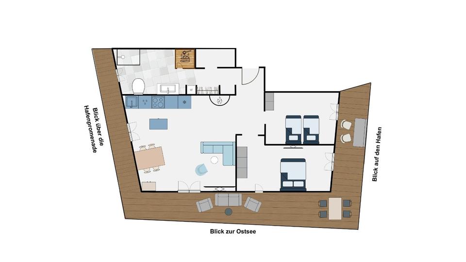 Wohnen auf Zeit Kappeln - 3 Zimmer, 97 m&sup2;, 485&euro; | Angebot:23245287