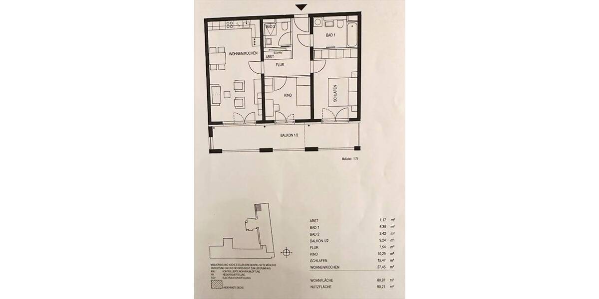 Etagenwohnung München Bogenhausen - 3 Zimmer, 81 m&sup2;, 2.990&euro; | Angebot:26420190