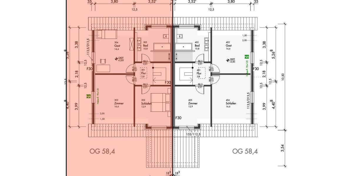 Doppelhaushälfte Bordesholm - 4 Zimmer, 133 m&sup2;, 1.745&euro; | Angebot:24655335