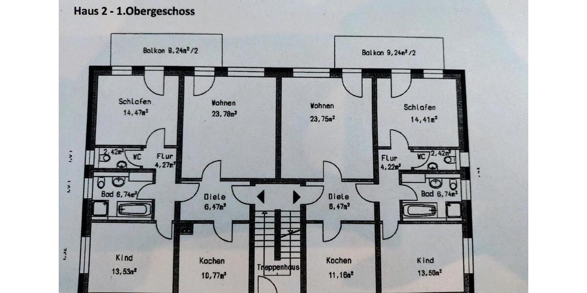 Etagenwohnung Weinböhla - 3 Zimmer, 88 m&sup2;, 1.144&euro; | Angebot:25975231