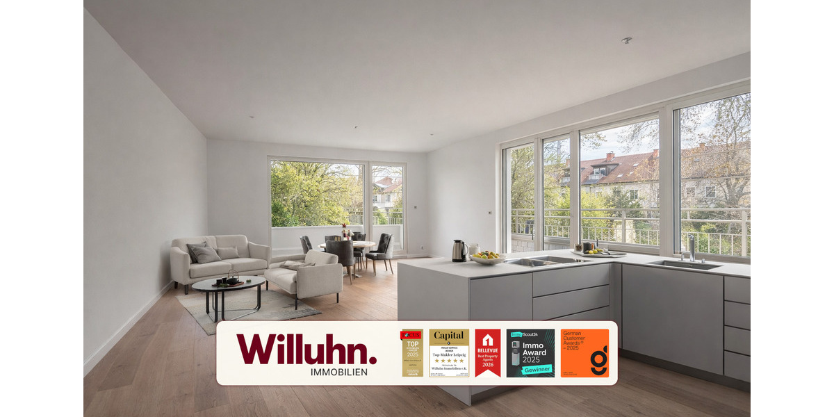 Etagenwohnung Machern - 4 Zimmer, 107 m&sup2;, 1.611&euro; | Angebot:25959986