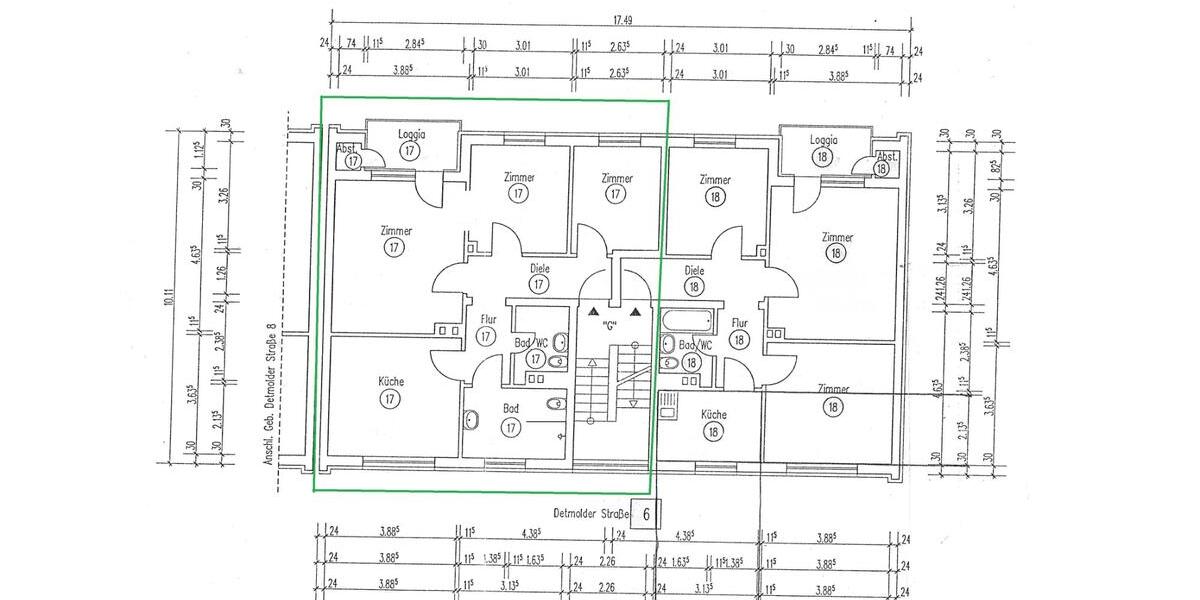 70 qm Wohnung mit Balkon, renoviert zu vermieten 6 zimmer