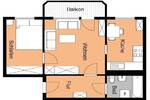 Etagenwohnung Oschersleben Oschersleben - 2 Zimmer, 45 m&sup2;, 257&euro; | Angebot:26585245