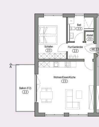 Neubauwohnung mit Weitblick 2 zimmer