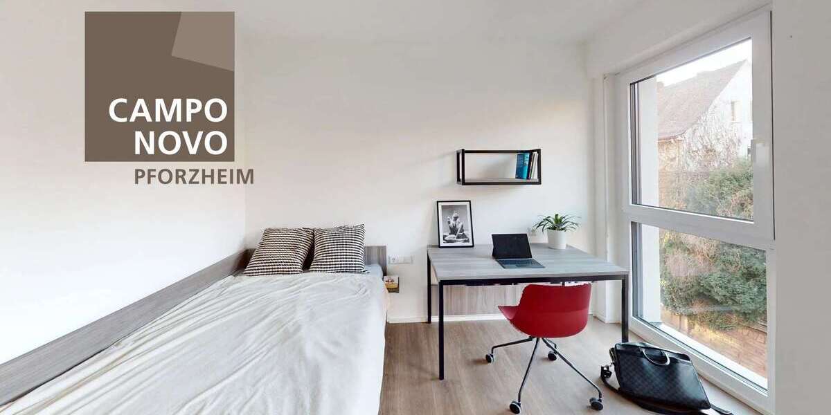 Etagenwohnung Pforzheim Nordstadt - 1 Zimmer, 26 m&sup2;, 347&euro; | Angebot:26498870