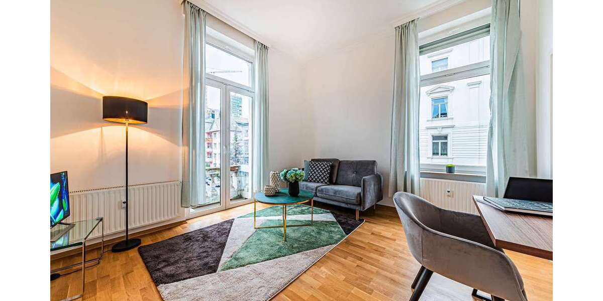 Etagenwohnung Frankfurt Westend Nord - 1.5 Zimmer, 31 m&sup2;, 1.300&euro; | Angebot:26745311