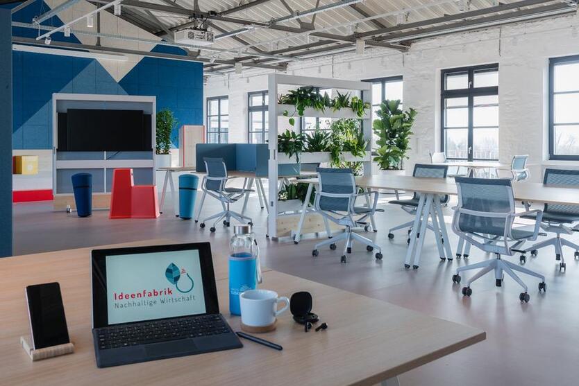 Ideenfabrik Nachhaltige Wirtschaft Coworking in moderner Umgebung