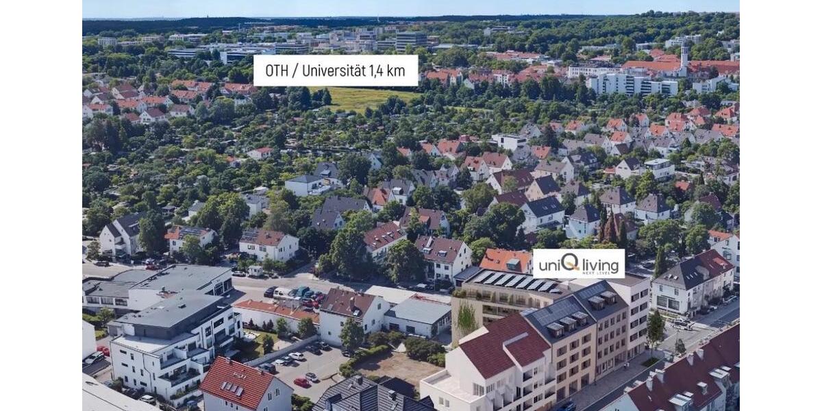 Etagenwohnung Regensburg Ganghofersiedlung - 1 Zimmer, 22 m&sup2;, 550&euro; | Angebot:26022266
