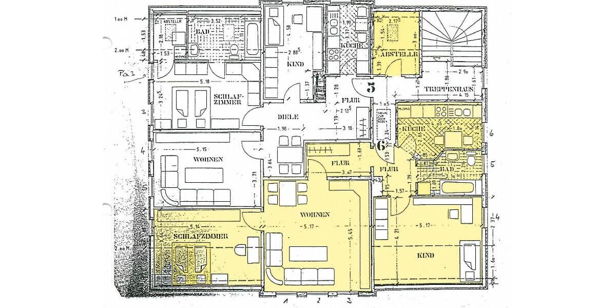 Dachgeschoßwohnung Gotha - 3 Zimmer, 84 m&sup2;, 580&euro; | Angebot:24513563