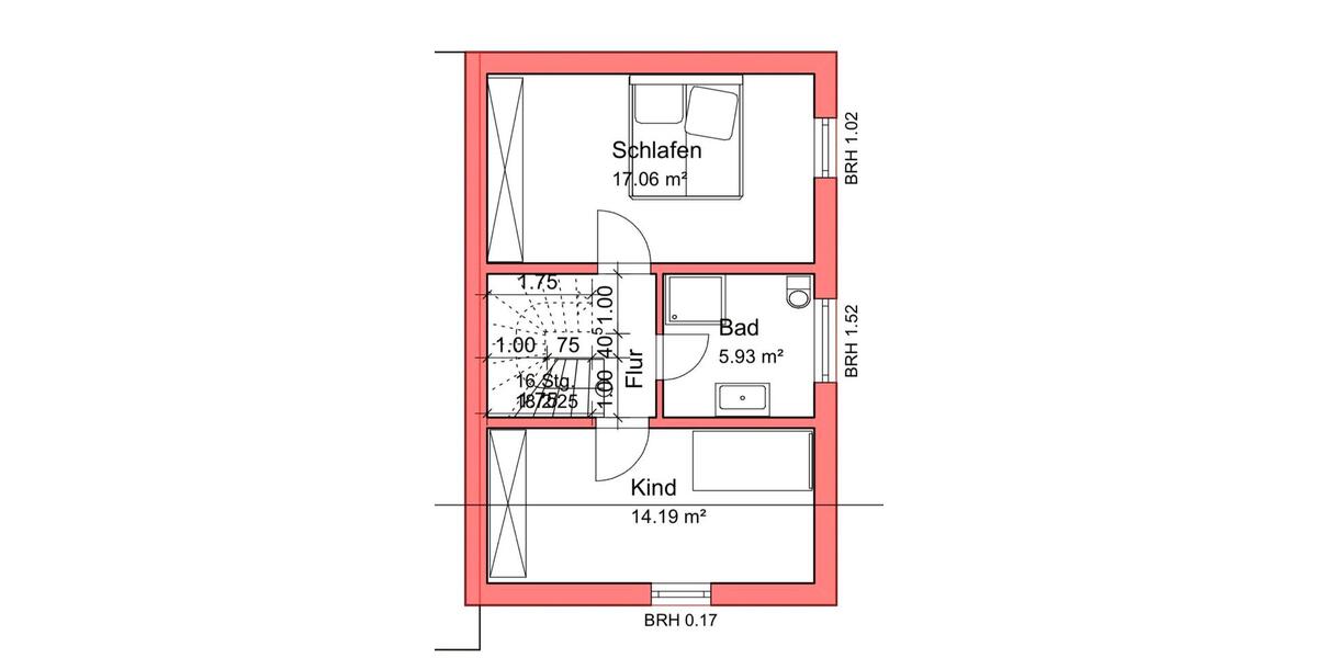 Einfamilienhaus Stadtallendorf - 3 Zimmer, 83 m&sup2;, 1.150&euro; | Angebot:26029940