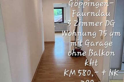 3 Zimmer DG-Wohnung 75 qm in Göppingen-Faurndau zimmer