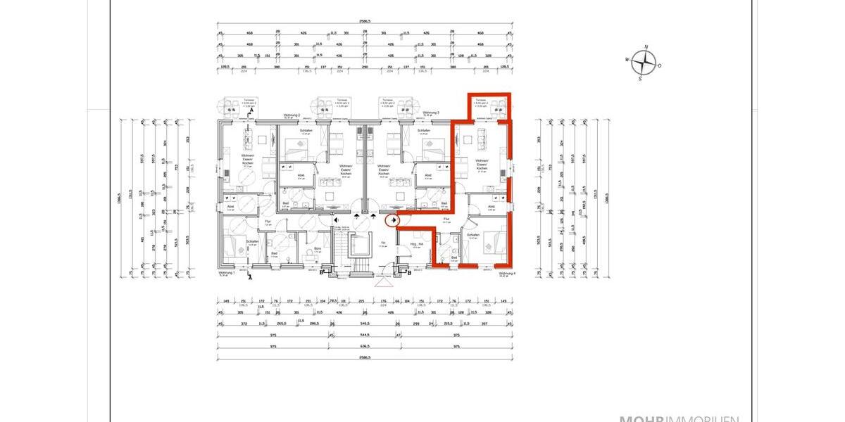 Erdgeschoßwohnung Sögel - 2 Zimmer, 64 m&sup2;, 800&euro; | Angebot:26003298
