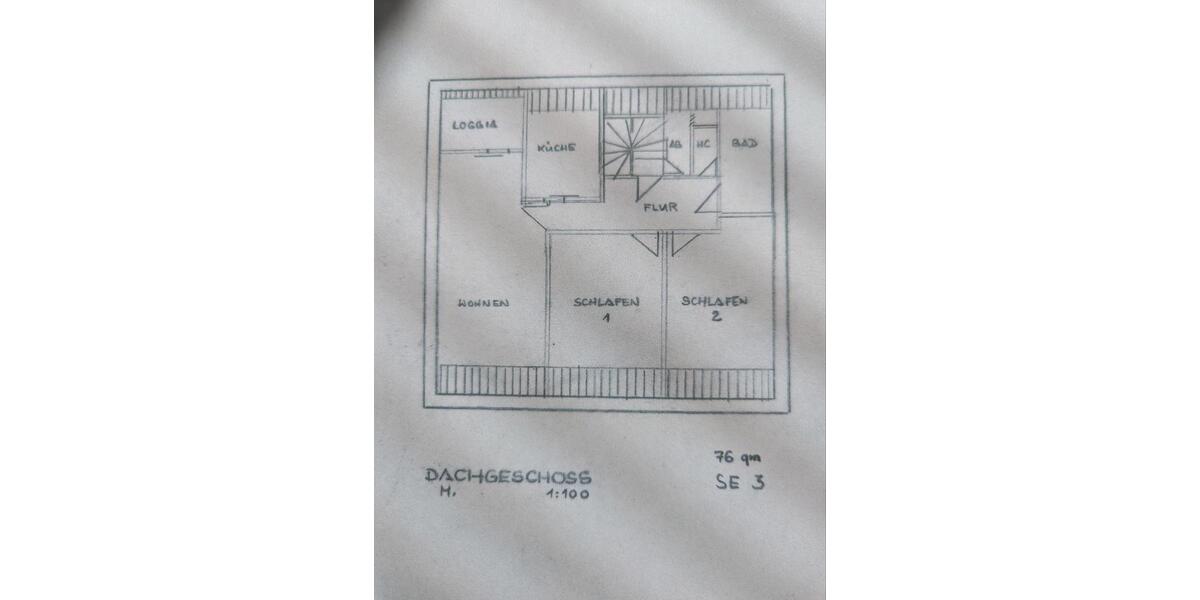 Dachgeschoßwohnung Lauchheim - 3 Zimmer, 76 m&sup2;, 620&euro; | Angebot:25350375