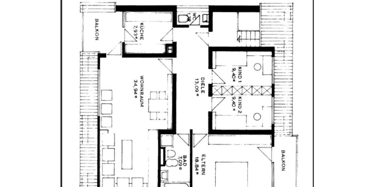 Dachgeschoßwohnung Darmstadt Bessungen - 4 Zimmer, 110 m&sup2;, 1.700&euro; | Angebot:24827367