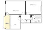Etagenwohnung Kandel - 2 Zimmer, 53 m&sup2;, 609&euro; | Angebot:25857677