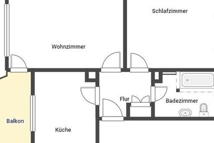 Wohnung Kandel - 2 Zimmer, 53 m&sup2;, 609&euro; | Angebot:25857677