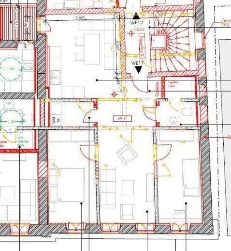 Etagenwohnung Kitzingen Etwashausen - 3 Zimmer, 75 m&sup2;, 850&euro; | Angebot:25774919