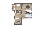 Etagenwohnung Bernburg (Saale) - 4 Zimmer, 76 m&sup2;, 429&euro; | Angebot:26494508