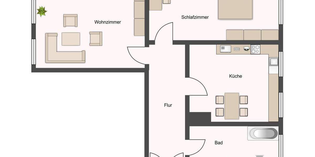 Etagenwohnung Chemnitz Altendorf - 2 Zimmer, 65 m&sup2;, 365&euro; | Angebot:26189604