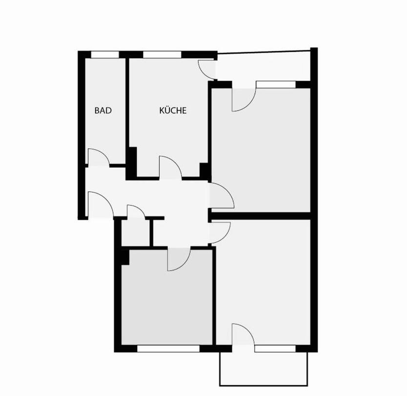 3 Zimmer Wohnung ruhiges Viertel Riehl zimmer