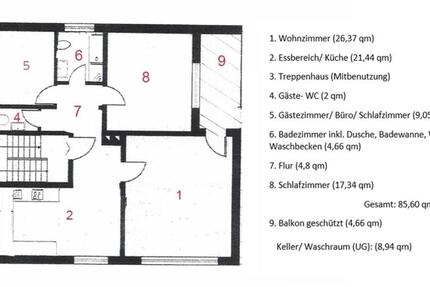Wohnung Hasbergen - 3 Zimmer, 90 m&sup2;, 800&euro; | Angebot:24559973