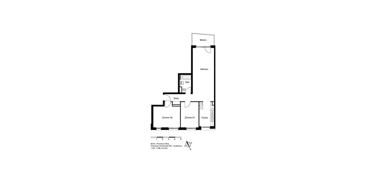 Erdgeschoßwohnung Berlin Pankow - 3 Zimmer, 83 m&sup2;, 1.630&euro; | Angebot:25236536