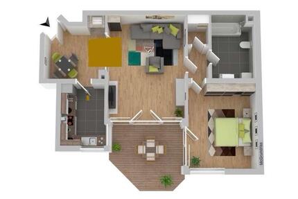 2-Zimmer Wohnung Speyer Süd zimmer