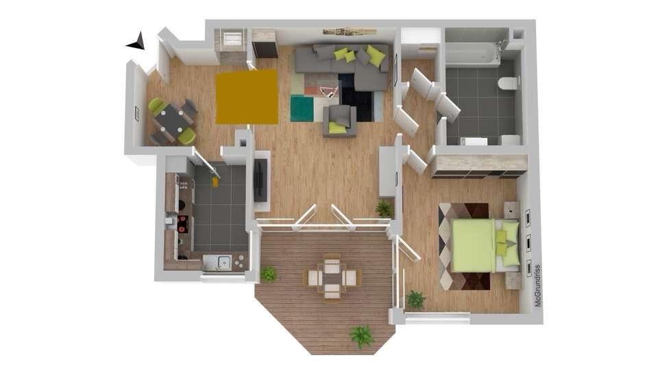 2-Zimmer Wohnung Speyer Süd zimmer