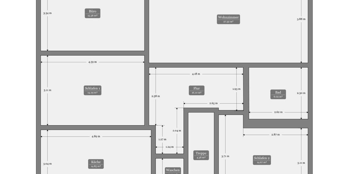 Dachgeschoßwohnung Willingshausen - 4 Zimmer, 105 m&sup2;, 950&euro; | Angebot:24469277