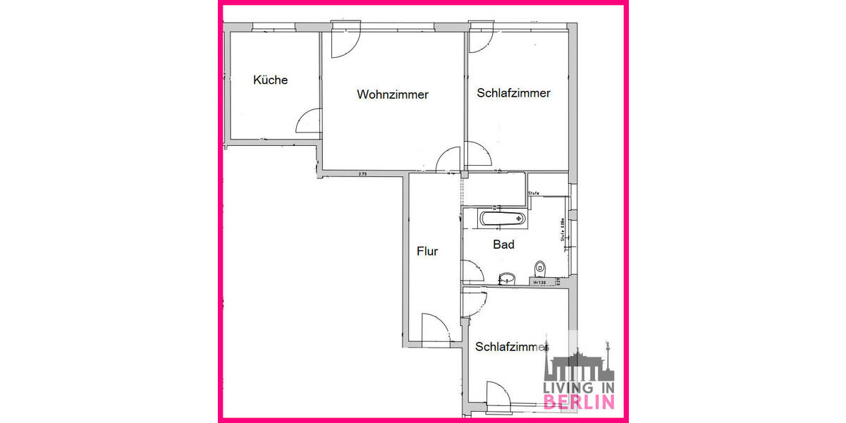 Etagenwohnung Oranienburg - 3 Zimmer, 88 m&sup2;, 949&euro; | Angebot:26744817