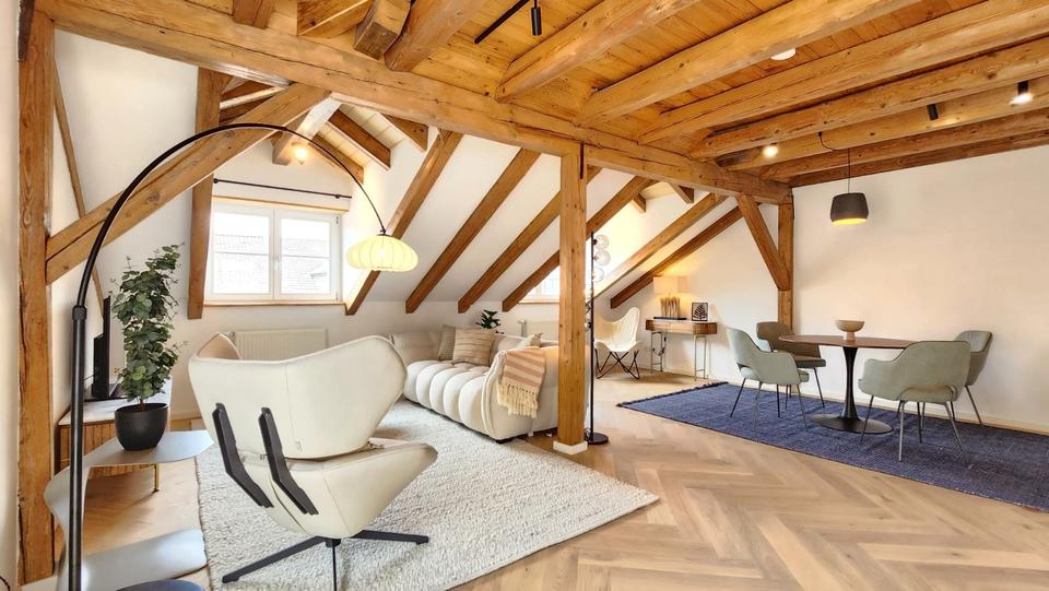 Dachgeschoßwohnung Waldshut-Tiengen Tiengen - 2 Zimmer, 95 m&sup2;, 1.450&euro; | Angebot:23601188