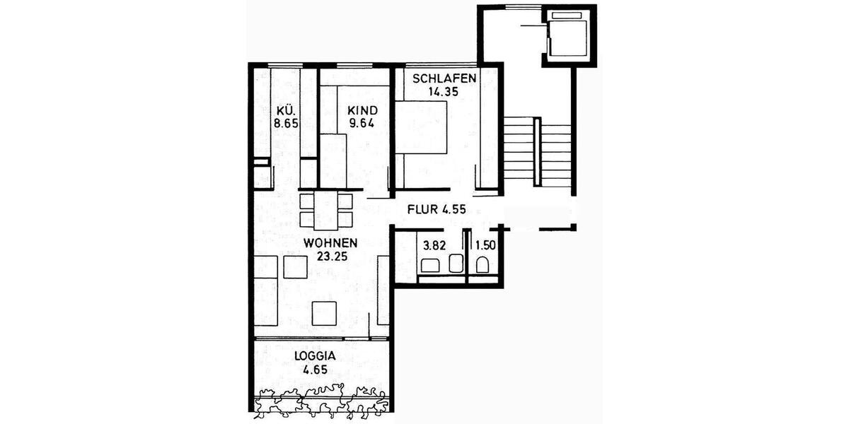 Etagenwohnung Unterhaching - 3 Zimmer, 70 m&sup2;, 1.750&euro; | Angebot:26226424