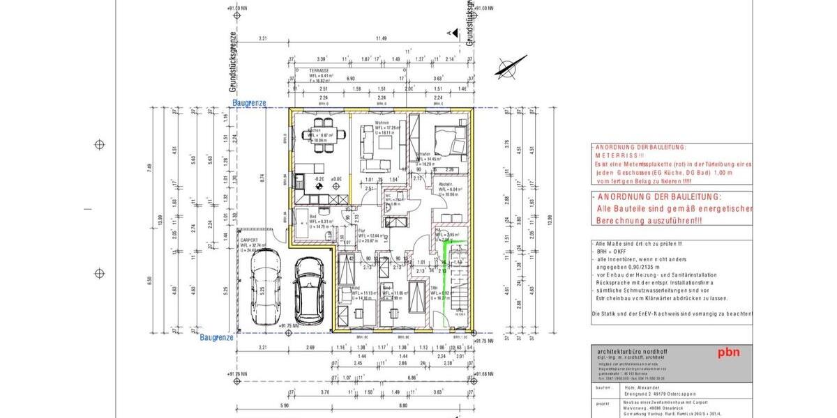 Erdgeschoßwohnung Osnabrück Gretesch - 4 Zimmer, 115 m&sup2;, 1.500&euro; | Angebot:25793273