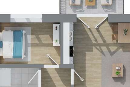 Wohnung Scharbeutz - 2 Zimmer, 52 m&sup2;, 1.100&euro; | Angebot:26151827