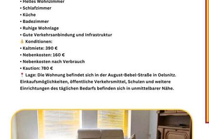 Wohnung Oelsnitz (Vogtland) - 2 Zimmer, 55 m&sup2;, 550&euro; | Angebot:26561431