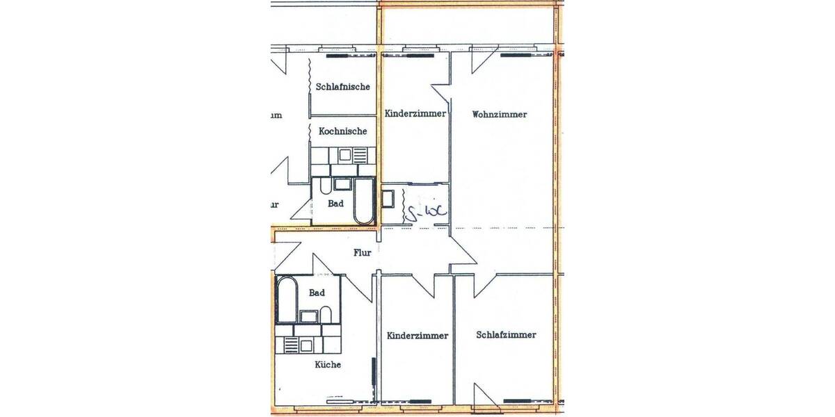 Etagenwohnung Chemnitz Kappel - 4 Zimmer, 90 m&sup2;, 450&euro; | Angebot:26751468
